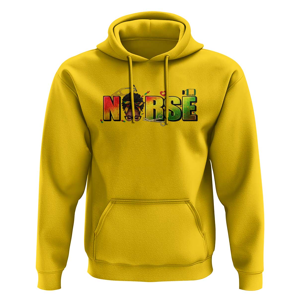 Proud Black Nurse Hoodie Black History Month Healthcare Gift - Wonder Print Shop