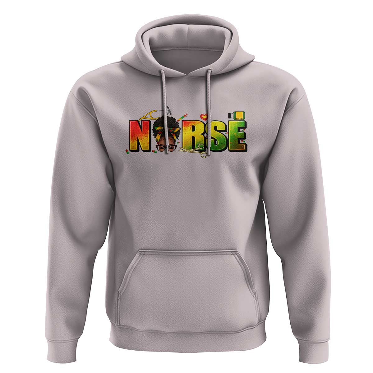 Proud Black Nurse Hoodie Black History Month Healthcare Gift - Wonder Print Shop