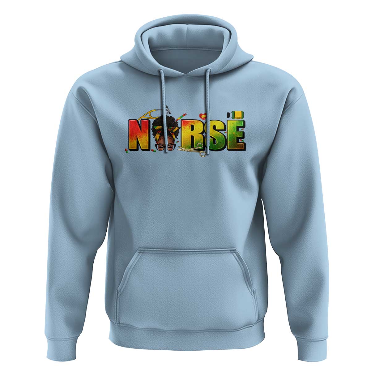 Proud Black Nurse Hoodie Black History Month Healthcare Gift - Wonder Print Shop