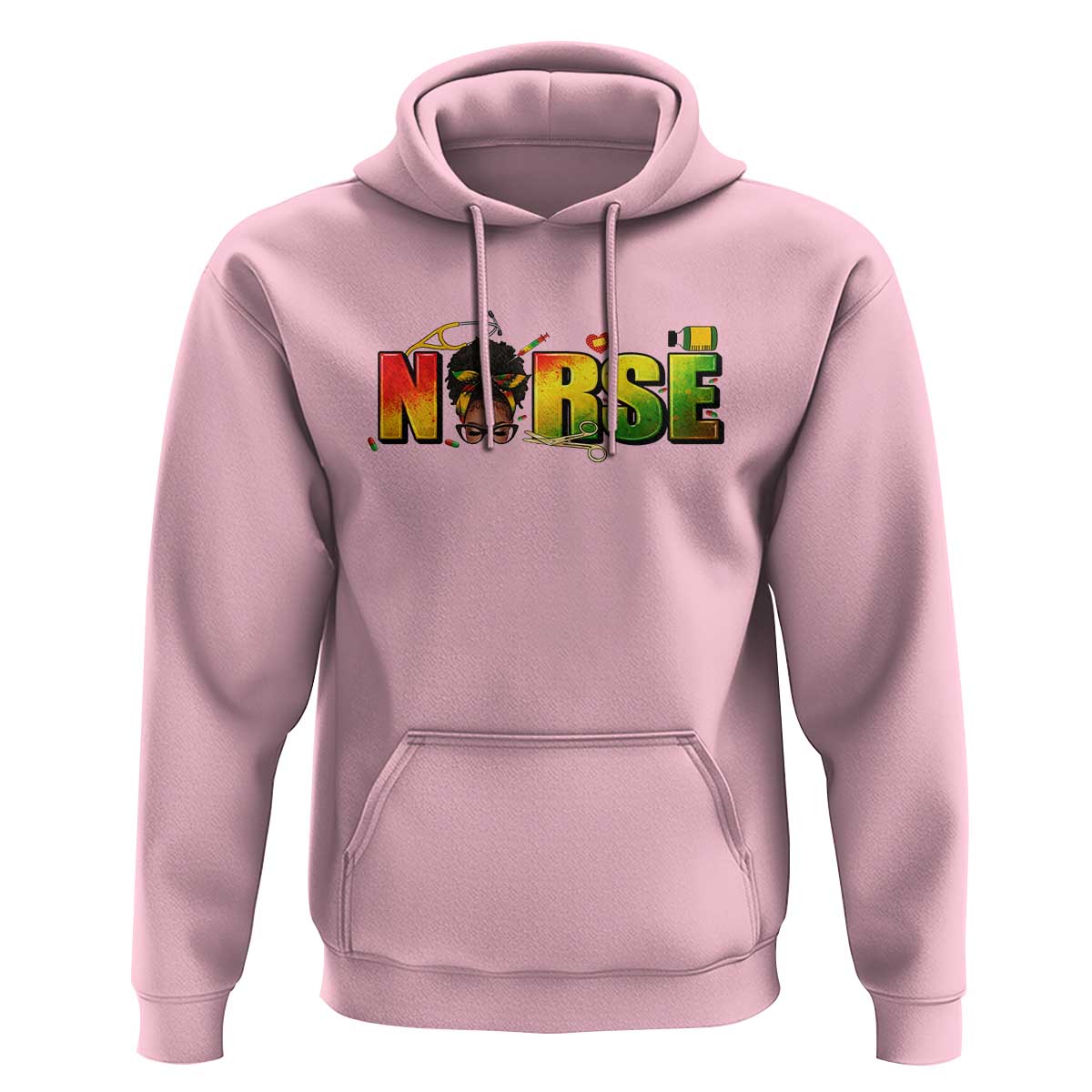 Proud Black Nurse Hoodie Black History Month Healthcare Gift - Wonder Print Shop