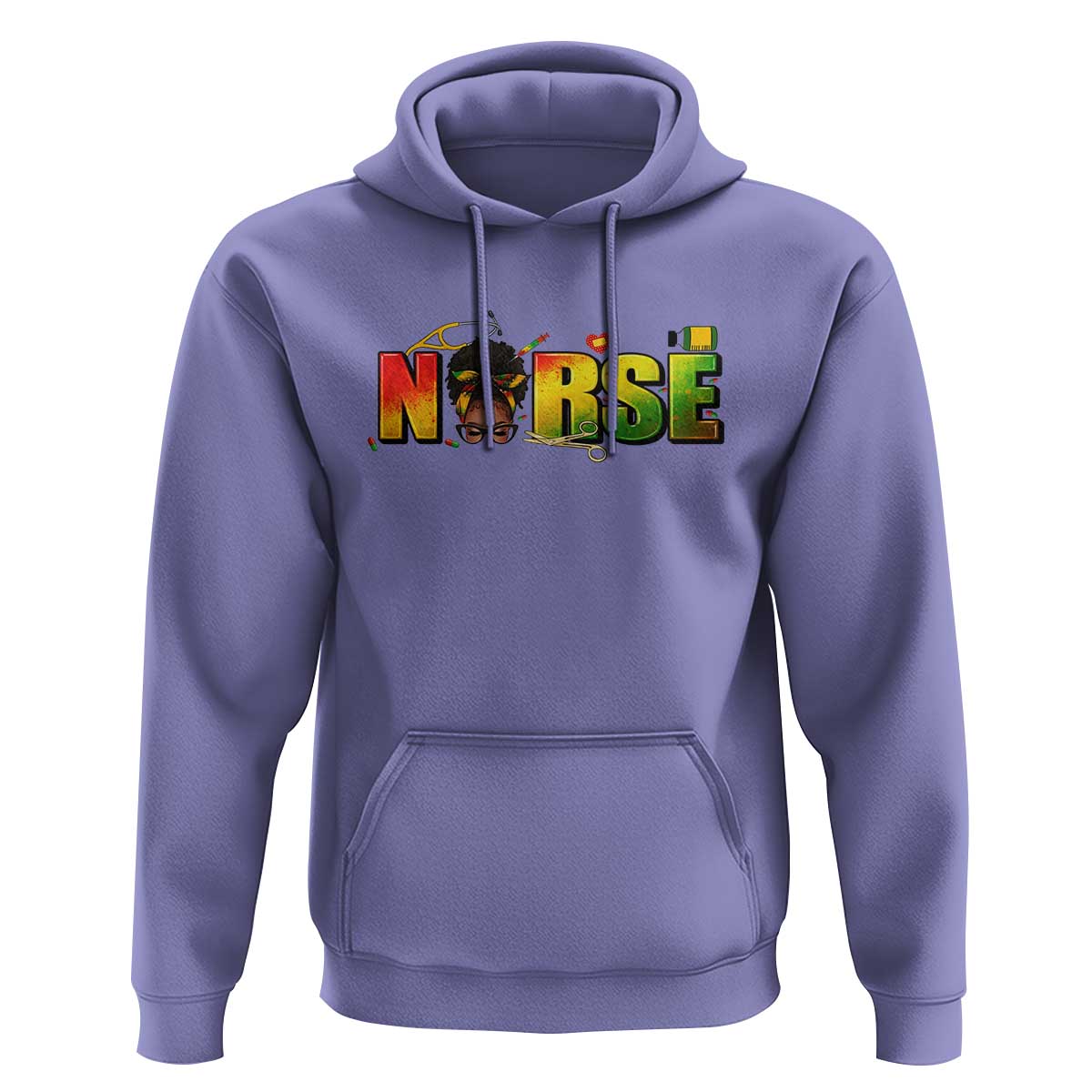 Proud Black Nurse Hoodie Black History Month Healthcare Gift - Wonder Print Shop