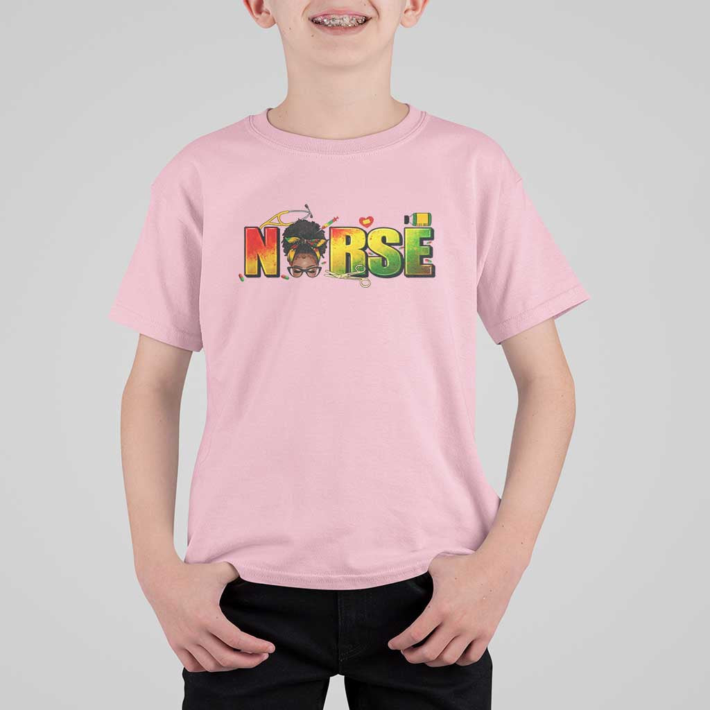 Proud Black Nurse T Shirt For Kid Black History Month Healthcare Gift - Wonder Print Shop