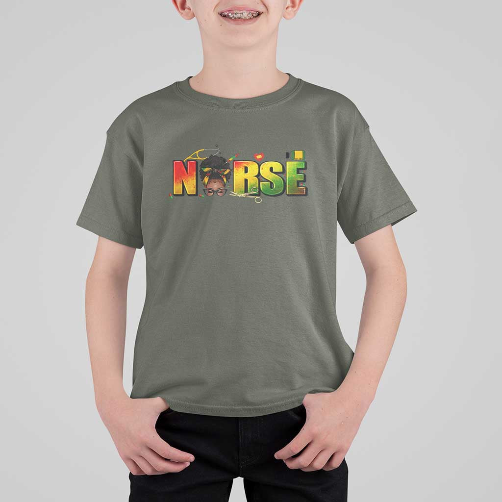 Proud Black Nurse T Shirt For Kid Black History Month Healthcare Gift - Wonder Print Shop