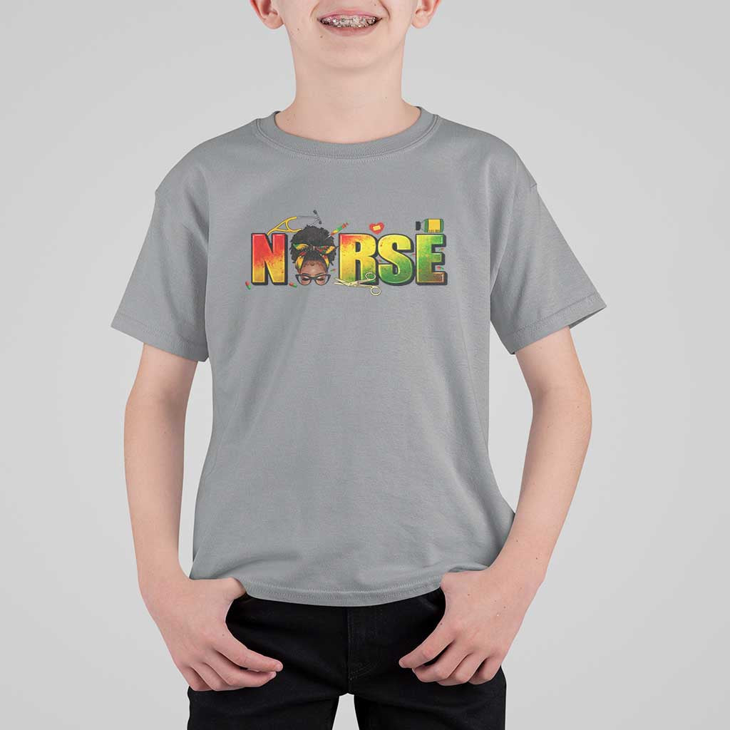 Proud Black Nurse T Shirt For Kid Black History Month Healthcare Gift - Wonder Print Shop