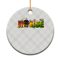 Proud Black Nurse Ceramic Ornament Black History Month Healthcare Gift - Wonder Print Shop