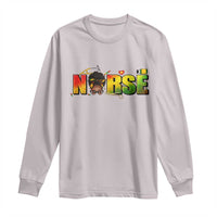 Proud Black Nurse Long Sleeve Shirt Black History Month Healthcare Gift - Wonder Print Shop