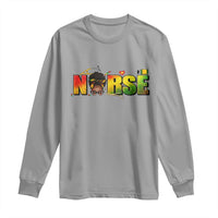 Proud Black Nurse Long Sleeve Shirt Black History Month Healthcare Gift - Wonder Print Shop