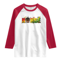 Proud Black Nurse Raglan Shirt Black History Month Healthcare Gift - Wonder Print Shop