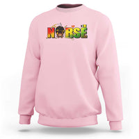 Proud Black Nurse Sweatshirt Black History Month Healthcare Gift - Wonder Print Shop