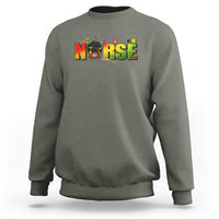 Proud Black Nurse Sweatshirt Black History Month Healthcare Gift - Wonder Print Shop