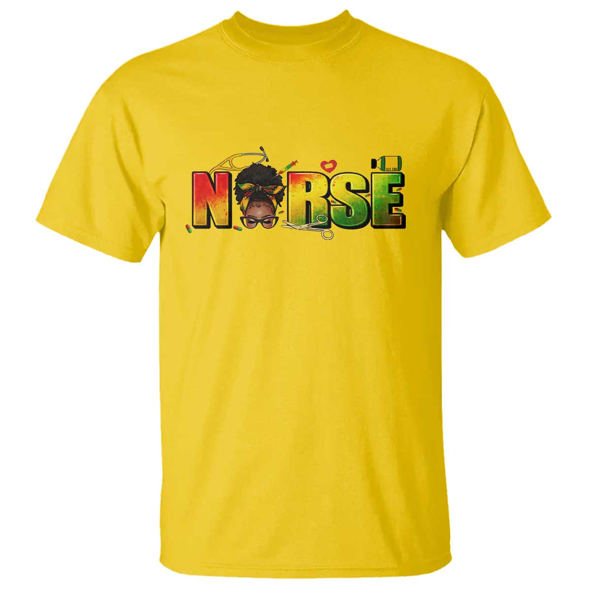 Proud Black Nurse T Shirt Black History Month Healthcare Gift - Wonder Print Shop
