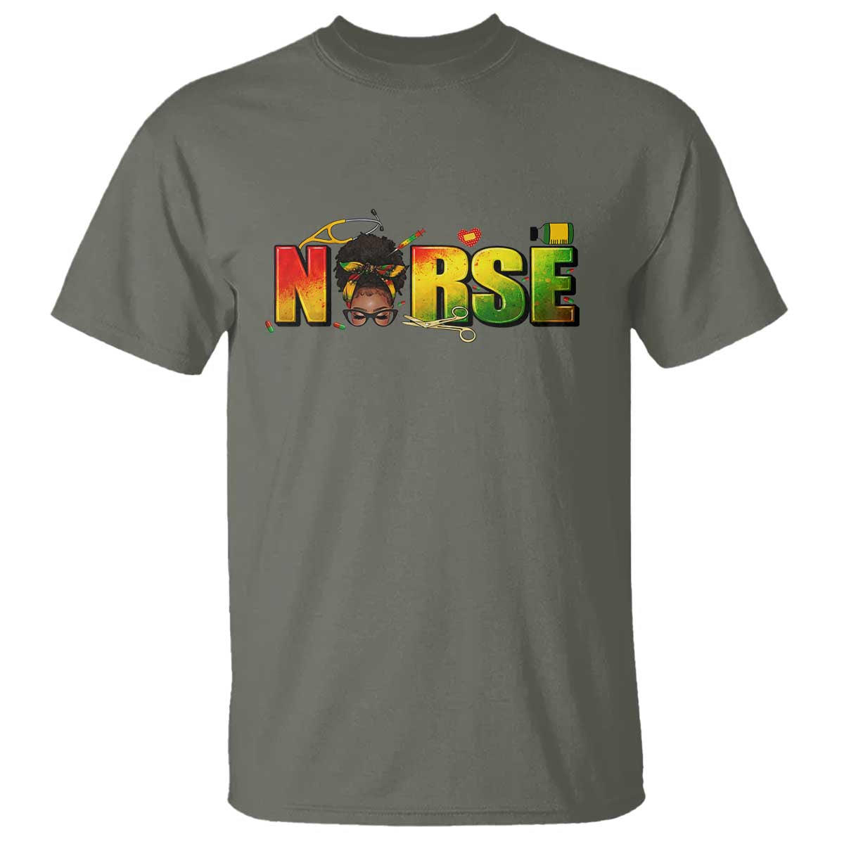 Proud Black Nurse T Shirt Black History Month Healthcare Gift - Wonder Print Shop
