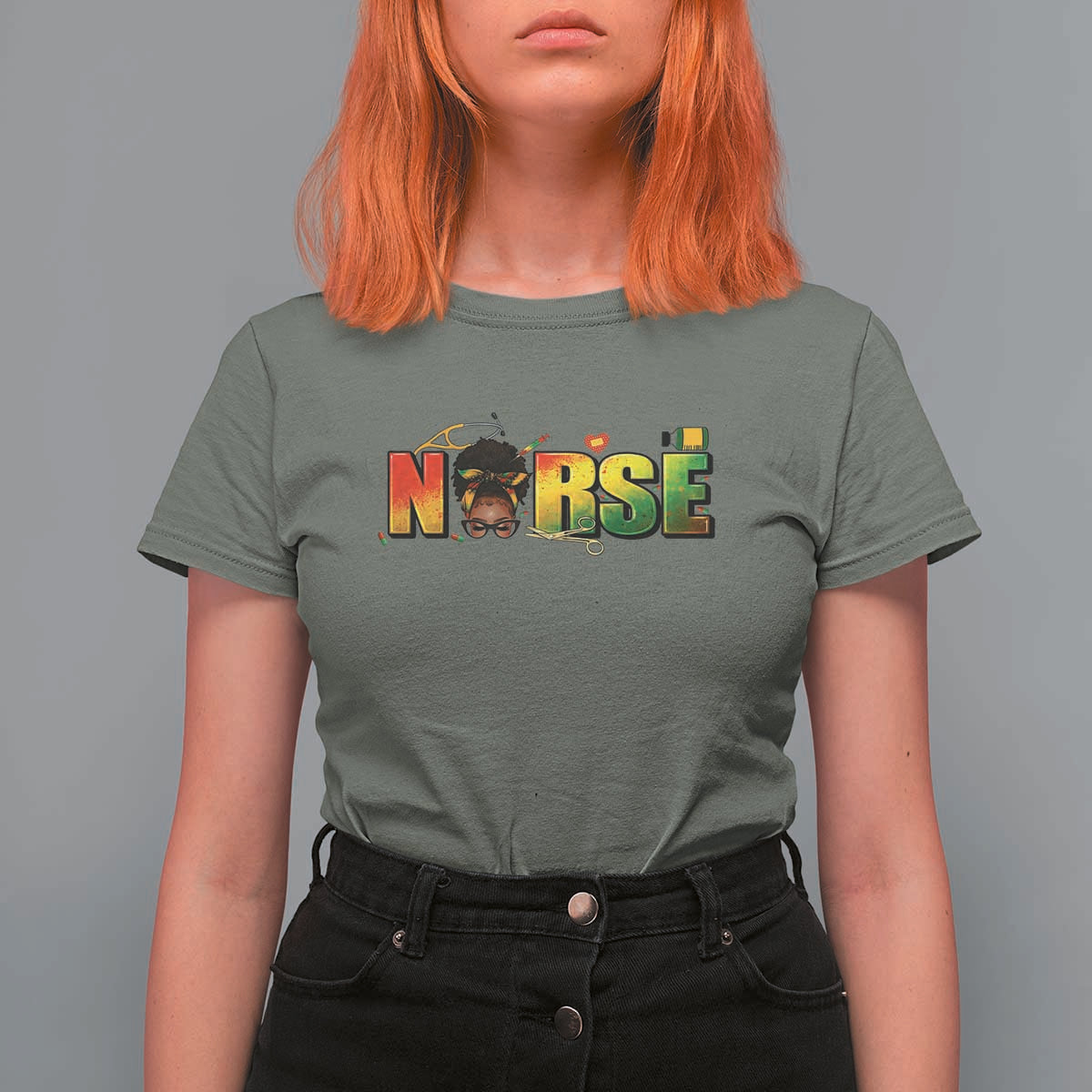 Proud Black Nurse T Shirt For Women Black History Month Healthcare Gift - Wonder Print Shop