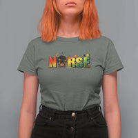 Proud Black Nurse T Shirt For Women Black History Month Healthcare Gift - Wonder Print Shop