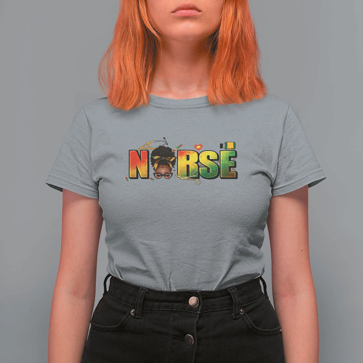 Proud Black Nurse T Shirt For Women Black History Month Healthcare Gift - Wonder Print Shop