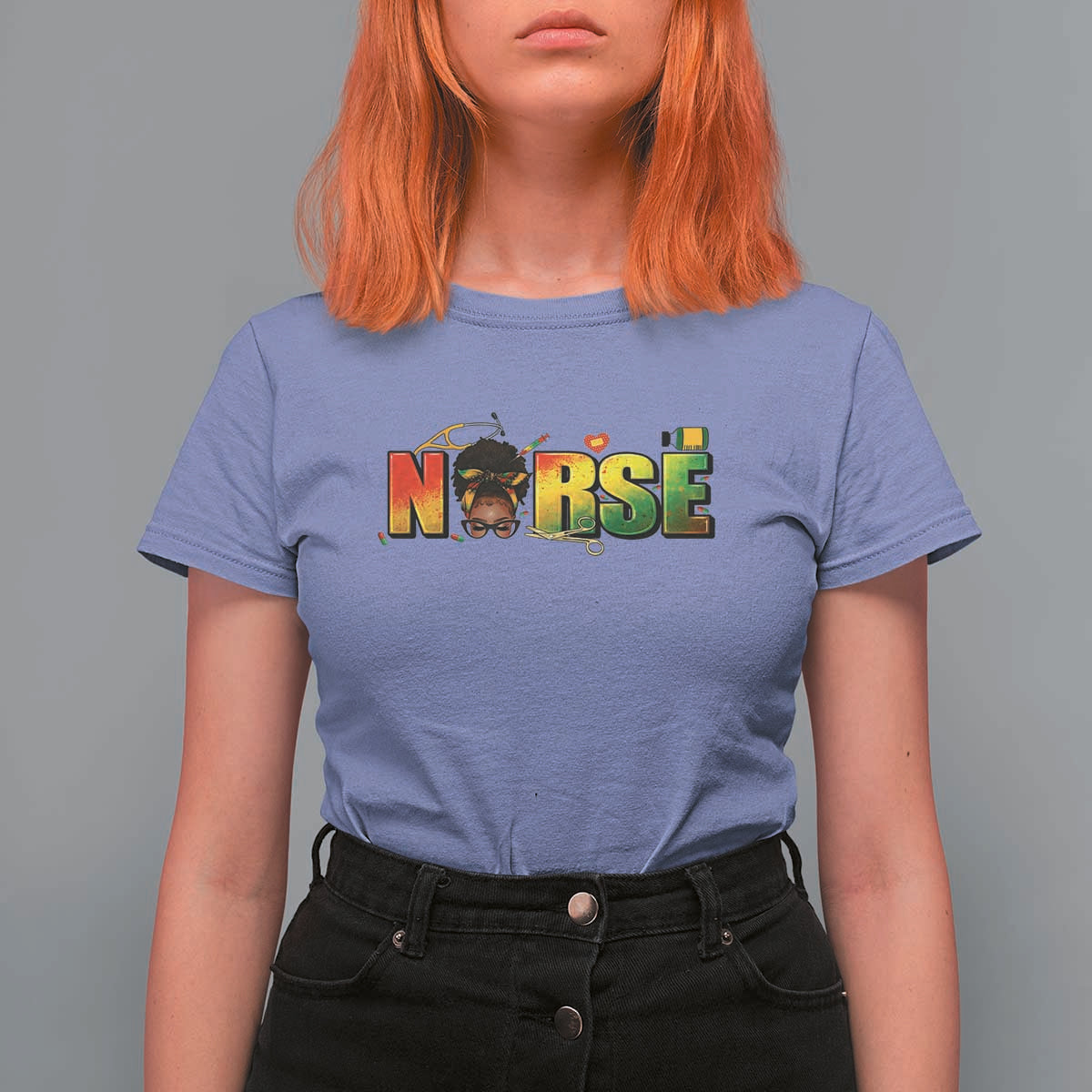 Proud Black Nurse T Shirt For Women Black History Month Healthcare Gift - Wonder Print Shop