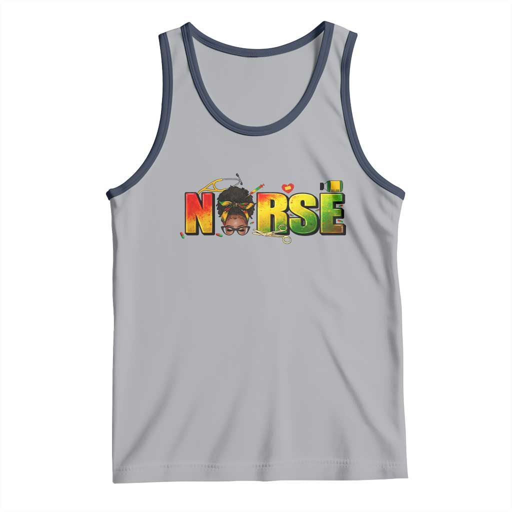 Proud Black Nurse Tank Top Black History Month Healthcare Gift - Wonder Print Shop