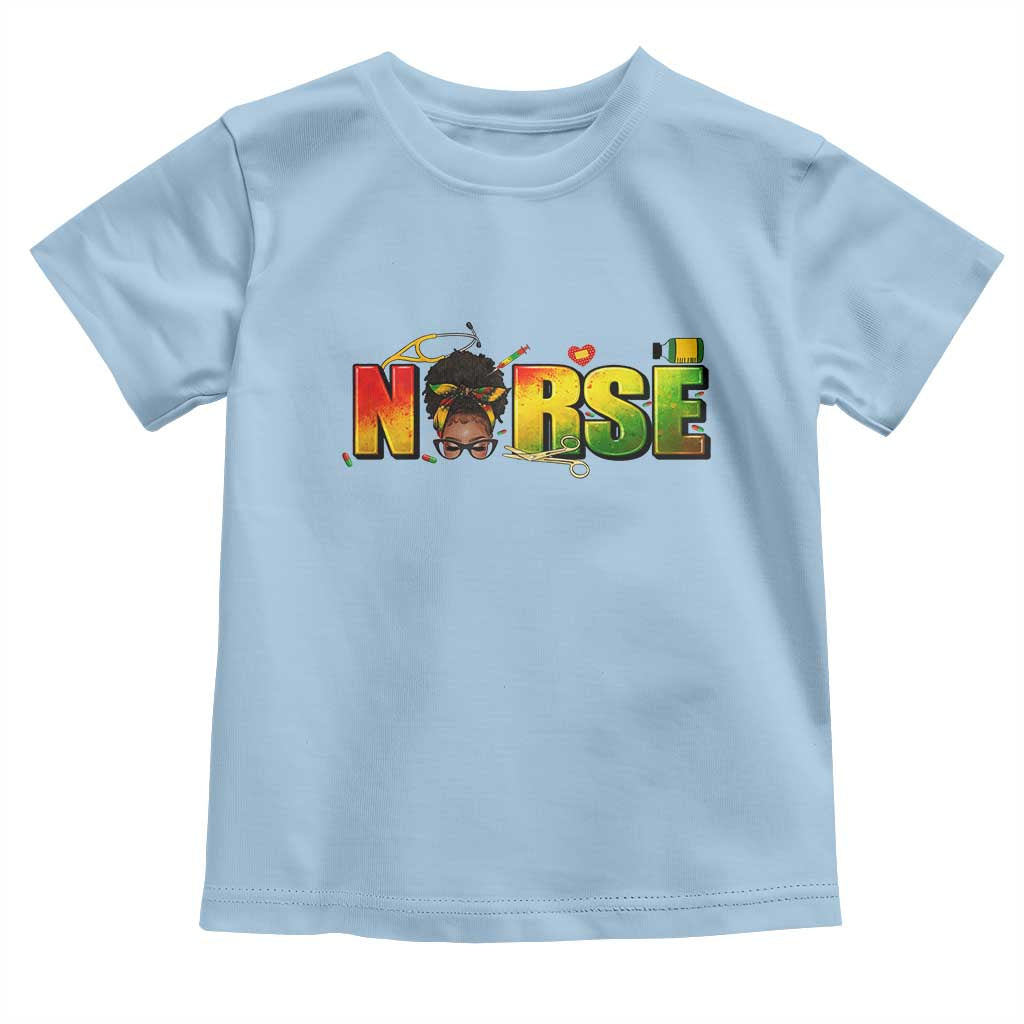 Proud Black Nurse Toddler T Shirt Black History Month Healthcare Gift - Wonder Print Shop