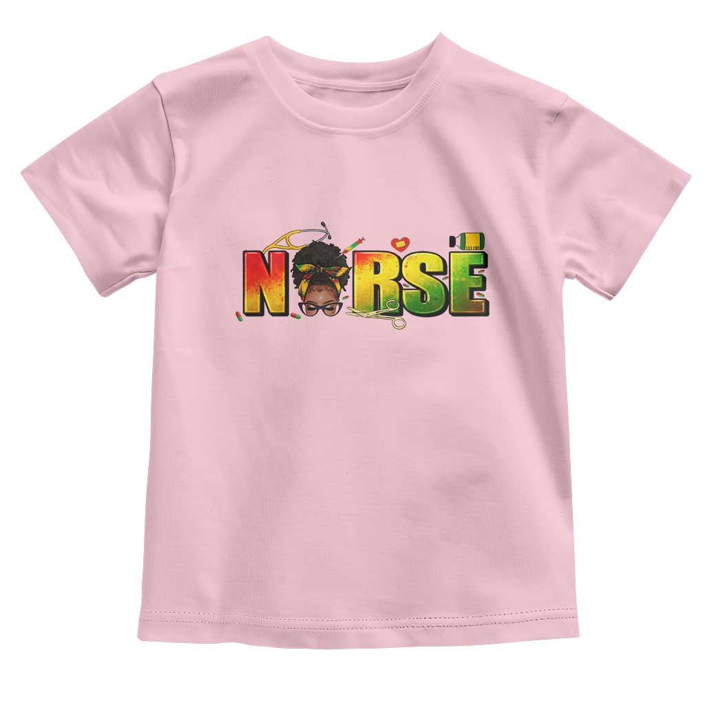 Proud Black Nurse Toddler T Shirt Black History Month Healthcare Gift - Wonder Print Shop