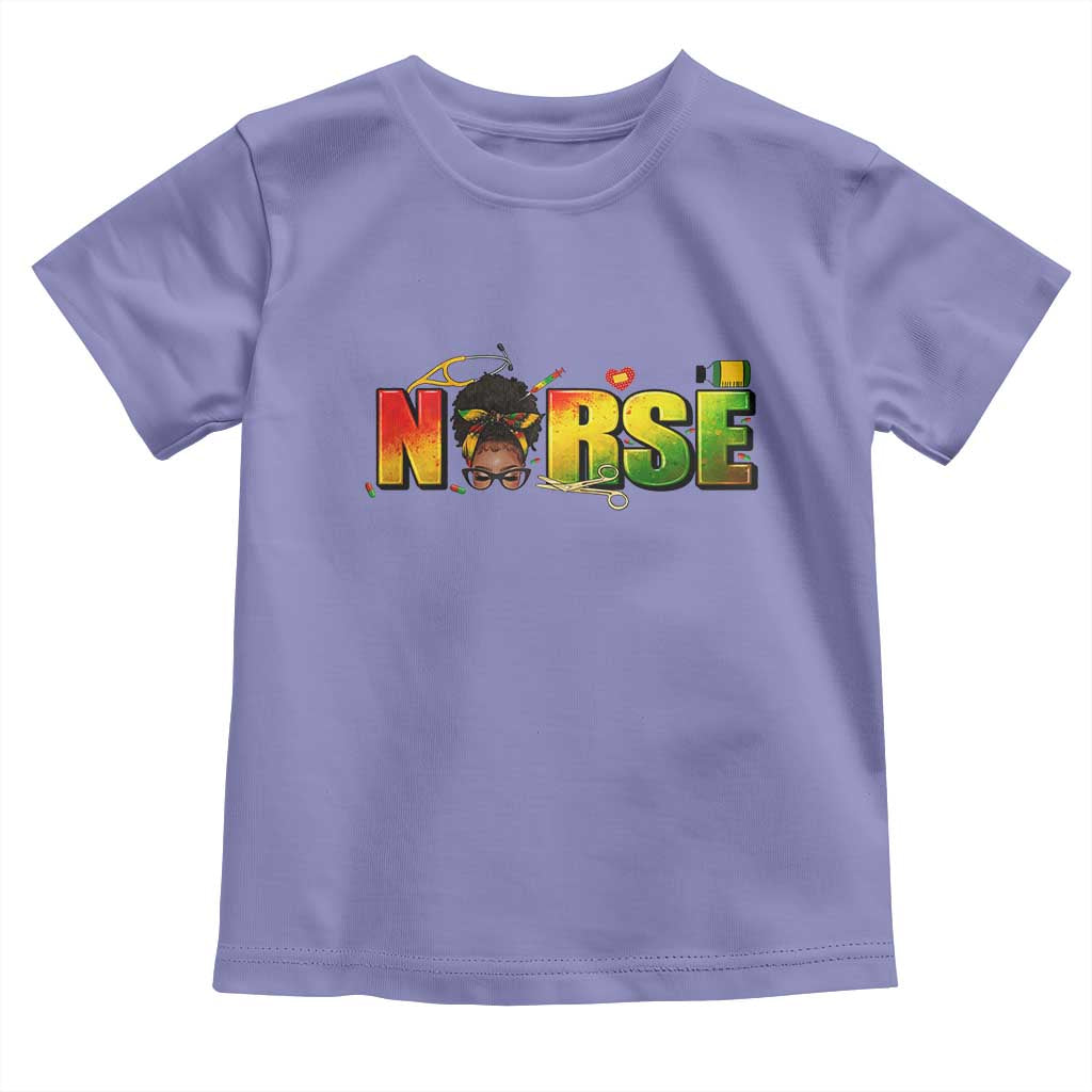 Proud Black Nurse Toddler T Shirt Black History Month Healthcare Gift - Wonder Print Shop