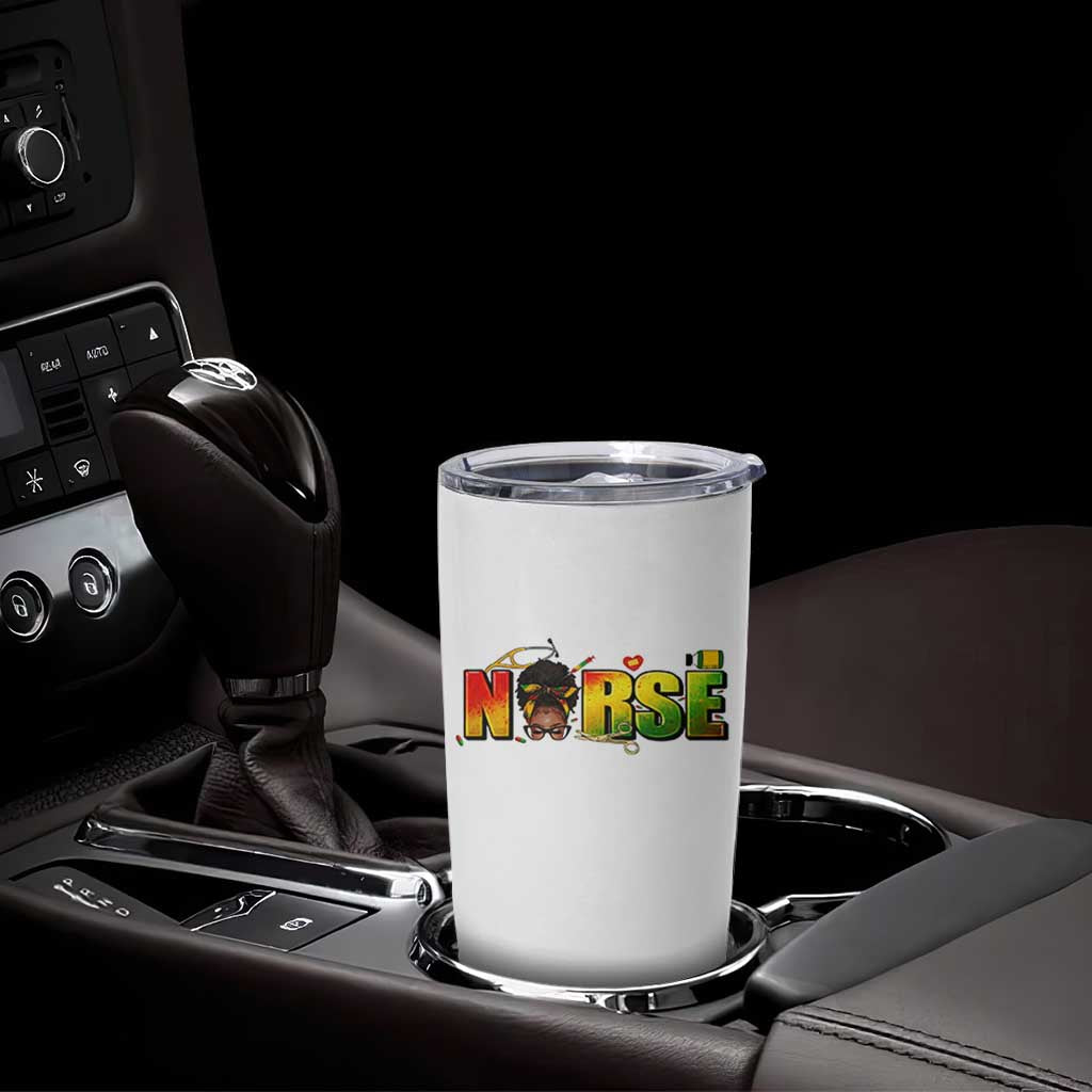 Proud Black Nurse Tumbler Cup Black History Month Healthcare Gift - Wonder Print Shop