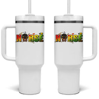 Proud Black Nurse Tumbler With Handle Black History Month Healthcare Gift - Wonder Print Shop