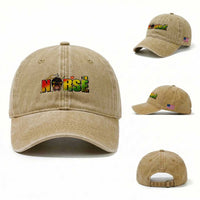 Proud Black Nurse Washed Cotton Baseball Cap Black History Month Healthcare Gift