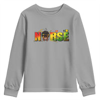 Proud Black Nurse Youth Sweatshirt Black History Month Healthcare Gift - Wonder Print Shop
