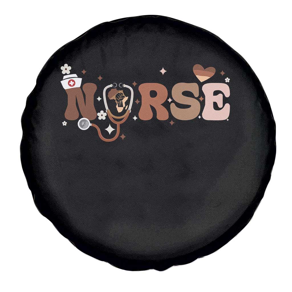 Strong Black Nurse Spare Tire Cover African American Healthcare Hero Gift - Wonder Print Shop
