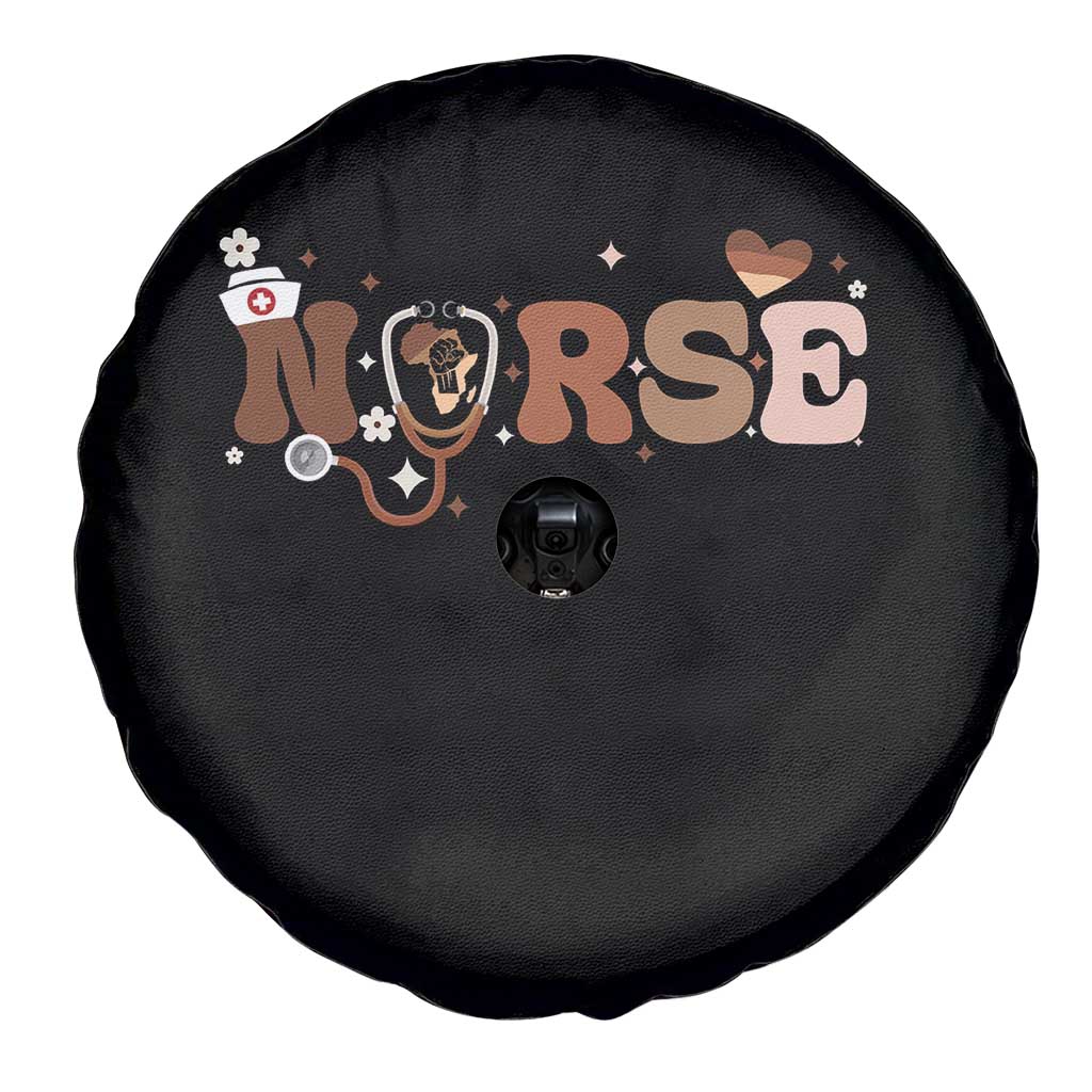 Strong Black Nurse Spare Tire Cover African American Healthcare Hero Gift - Wonder Print Shop