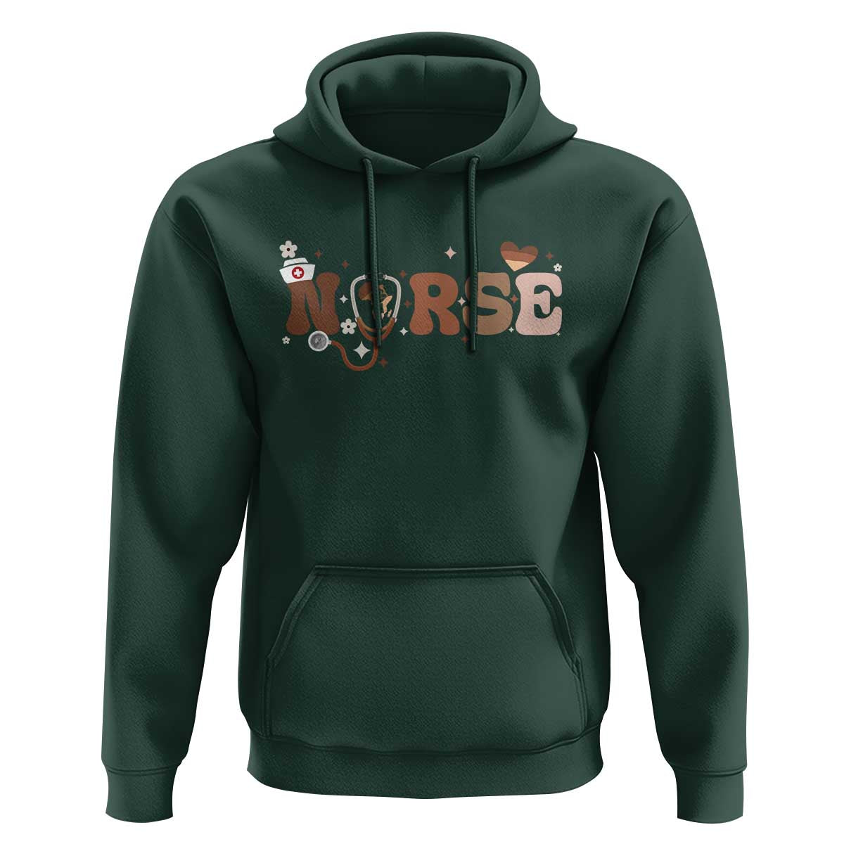 Strong Black Nurse Hoodie African American Healthcare Hero Gift - Wonder Print Shop