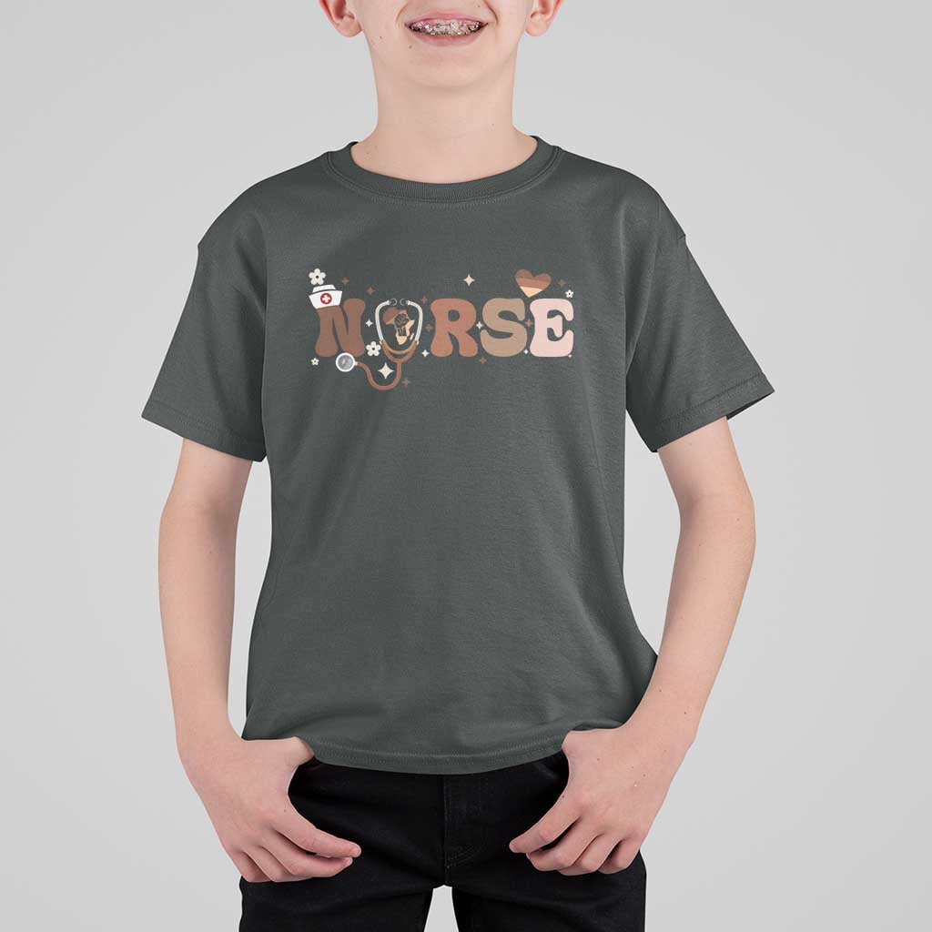 Strong Black Nurse T Shirt For Kid African American Healthcare Hero Gift - Wonder Print Shop