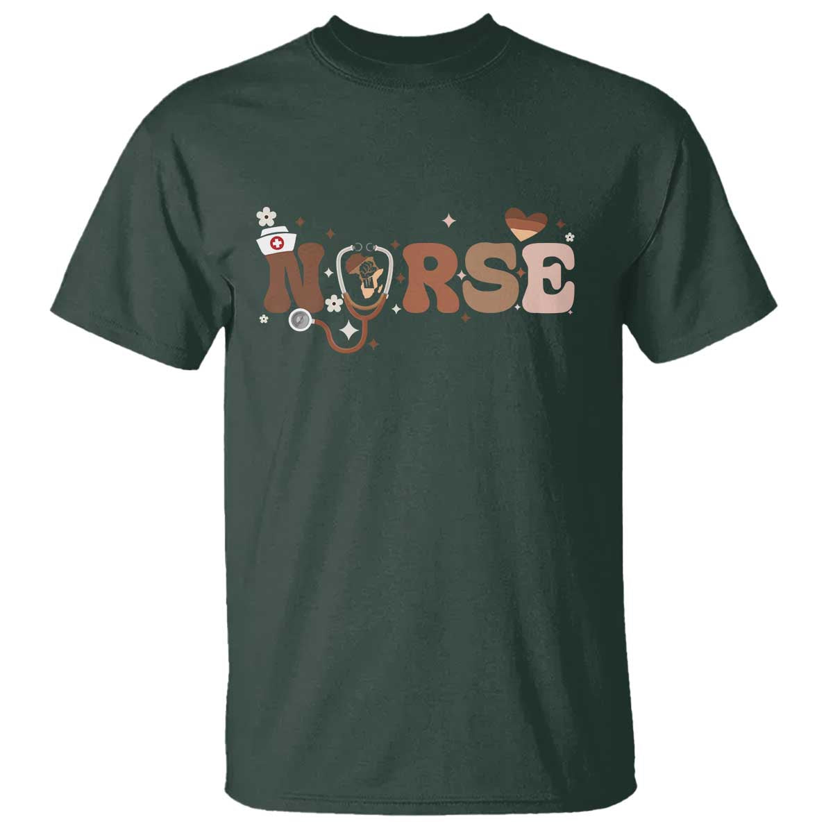 Strong Black Nurse T Shirt African American Healthcare Hero Gift - Wonder Print Shop