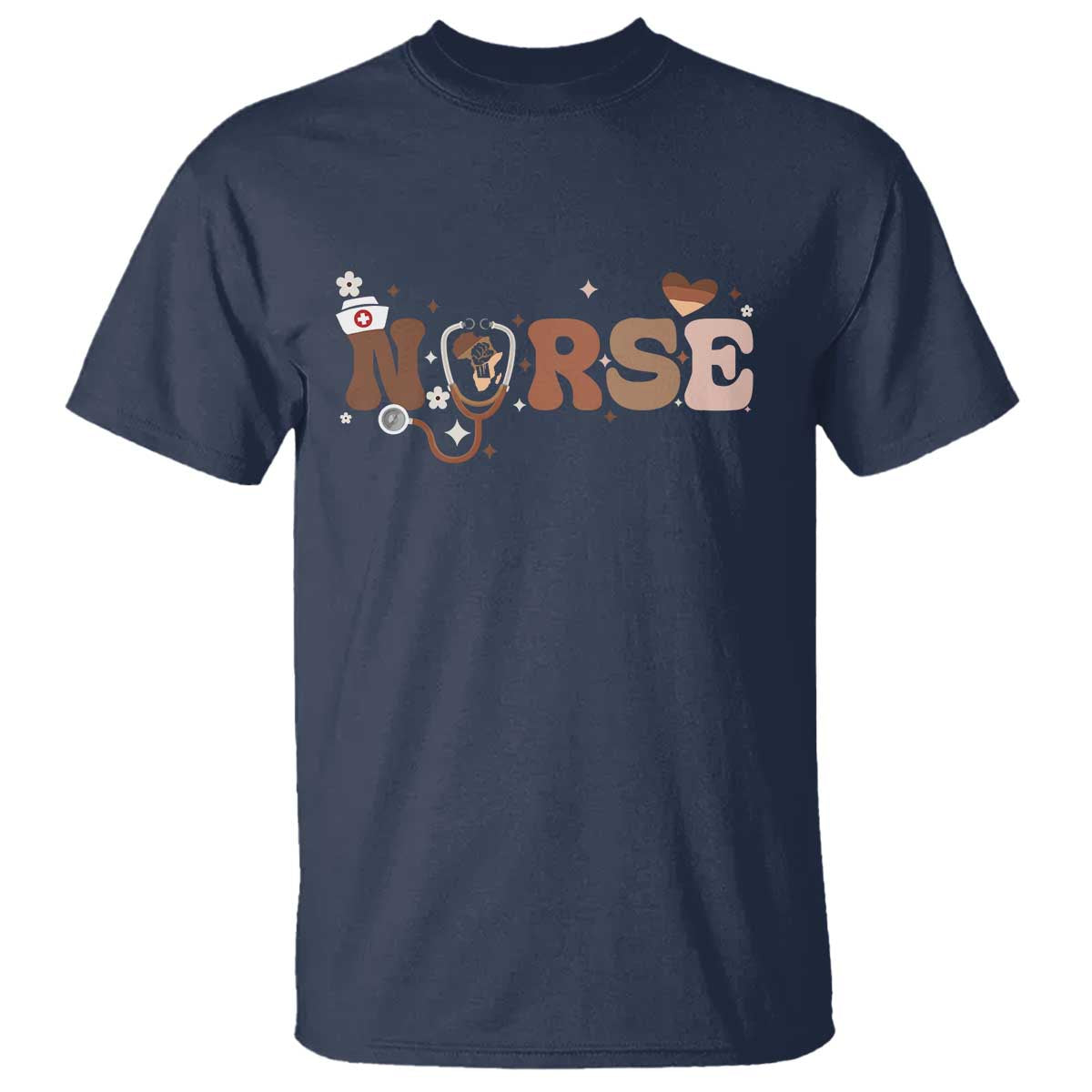 Strong Black Nurse T Shirt African American Healthcare Hero Gift - Wonder Print Shop