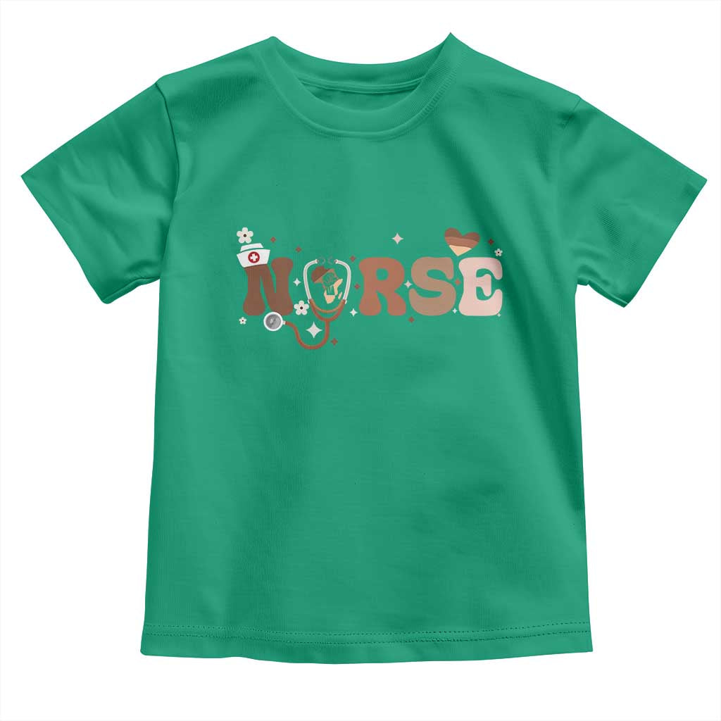 Strong Black Nurse Toddler T Shirt African American Healthcare Hero Gift - Wonder Print Shop