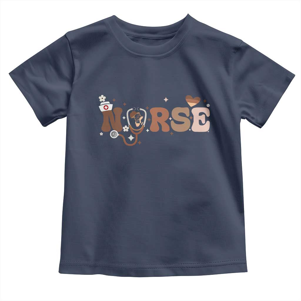 Strong Black Nurse Toddler T Shirt African American Healthcare Hero Gift - Wonder Print Shop