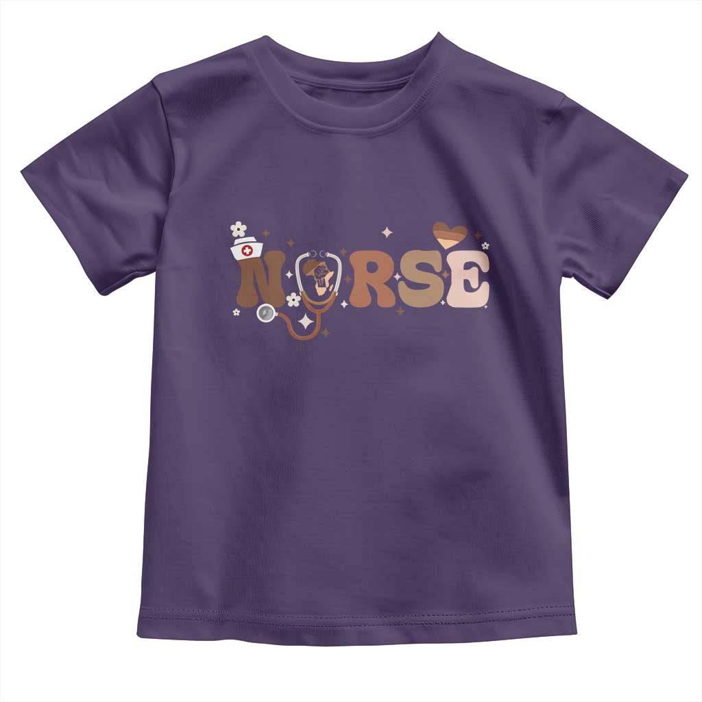 Strong Black Nurse Toddler T Shirt African American Healthcare Hero Gift - Wonder Print Shop