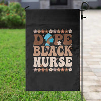 Dope Black Nurse Garden Flag African American Black Nurse Gift - Wonder Print Shop