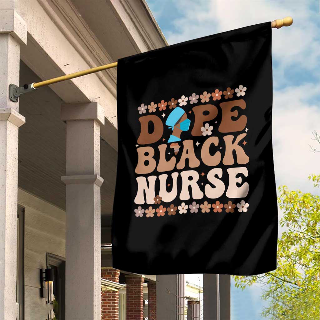 Dope Black Nurse Garden Flag African American Black Nurse Gift - Wonder Print Shop