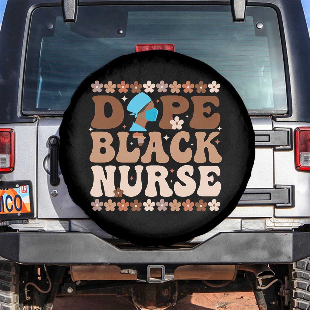 Dope Black Nurse Spare Tire Cover African American Black Nurse Gift - Wonder Print Shop