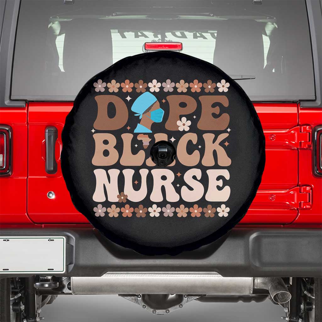 Dope Black Nurse Spare Tire Cover African American Black Nurse Gift - Wonder Print Shop