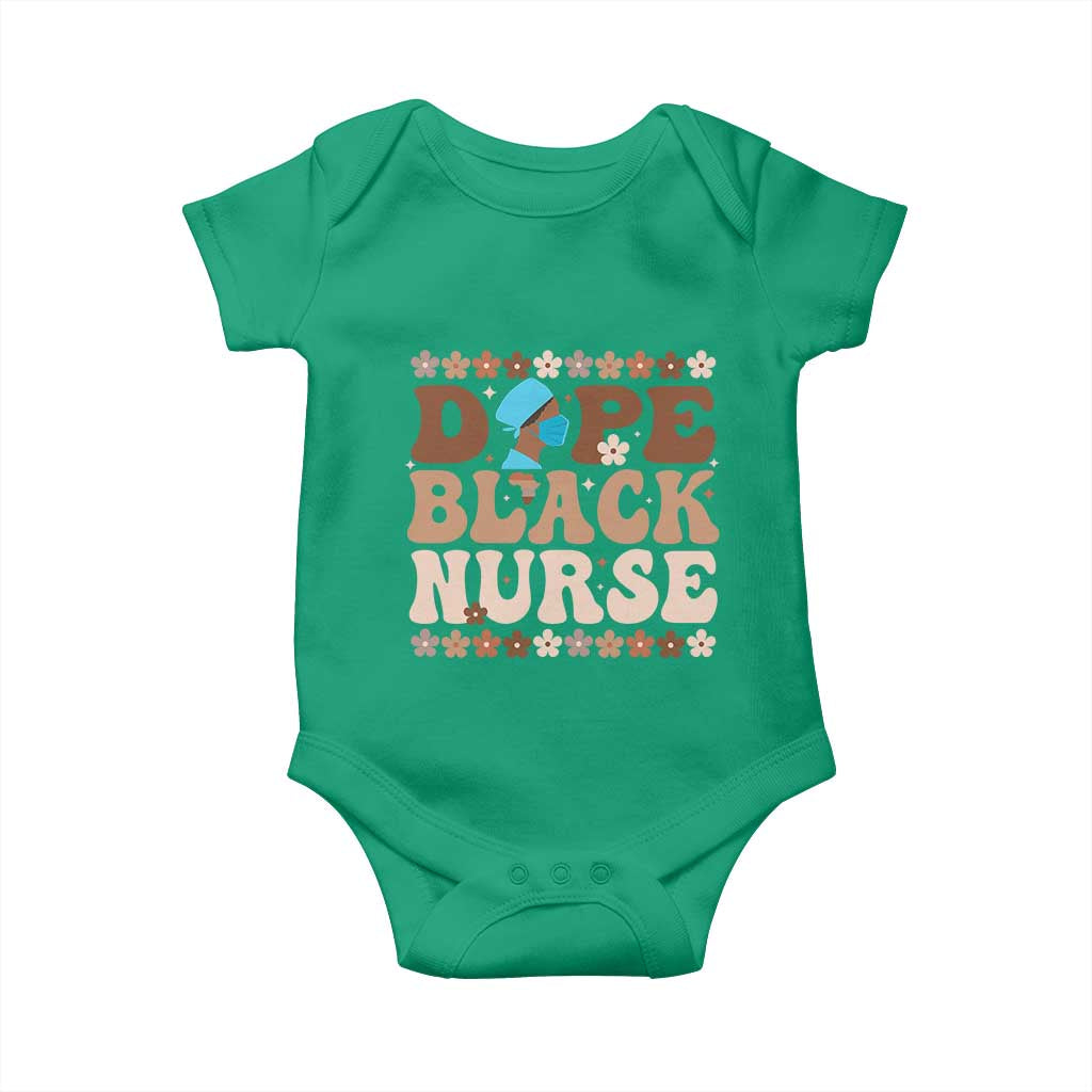 Dope Black Nurse Baby Onesie African American Black Nurse Gift - Wonder Print Shop