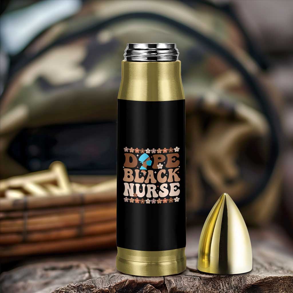 Dope Black Nurse Bullet Tumbler African American Black Nurse Gift - Wonder Print Shop