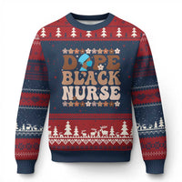 Dope Black Nurse Ugly Christmas Sweater African American Black Nurse Gift - Wonder Print Shop