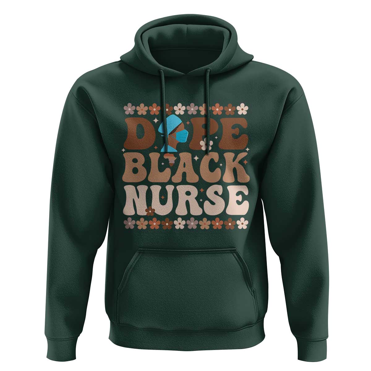 Dope Black Nurse Hoodie African American Black Nurse Gift - Wonder Print Shop