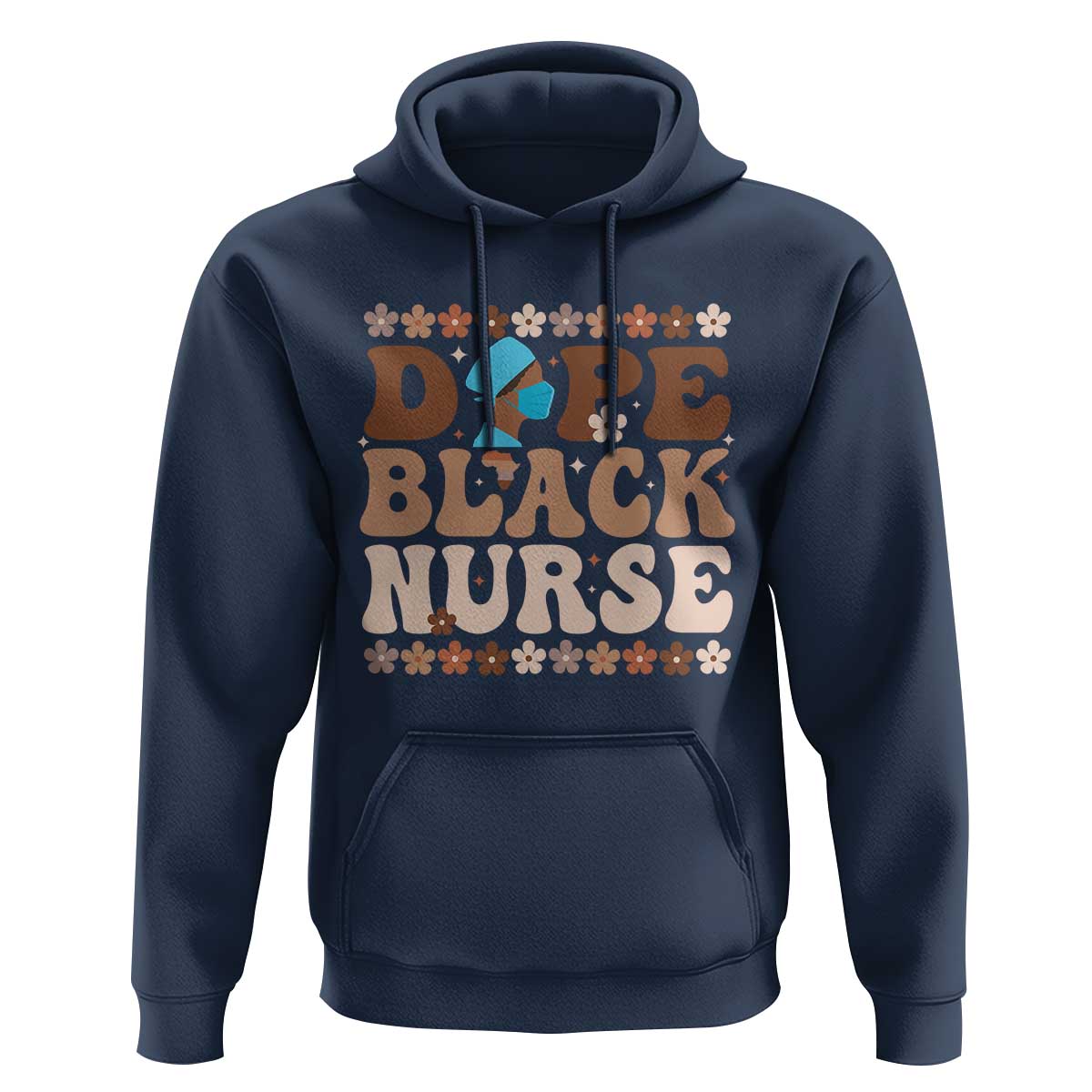 Dope Black Nurse Hoodie African American Black Nurse Gift - Wonder Print Shop