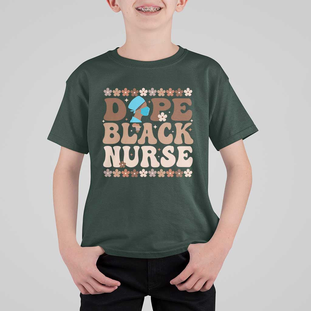 Dope Black Nurse T Shirt For Kid African American Black Nurse Gift - Wonder Print Shop