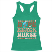 Dope Black Nurse Racerback Tank Top African American Black Nurse Gift - Wonder Print Shop