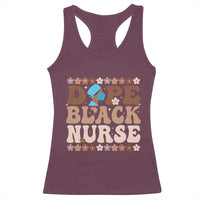 Dope Black Nurse Racerback Tank Top African American Black Nurse Gift - Wonder Print Shop