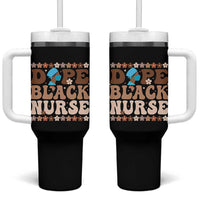 Dope Black Nurse Tumbler With Handle African American Black Nurse Gift - Wonder Print Shop